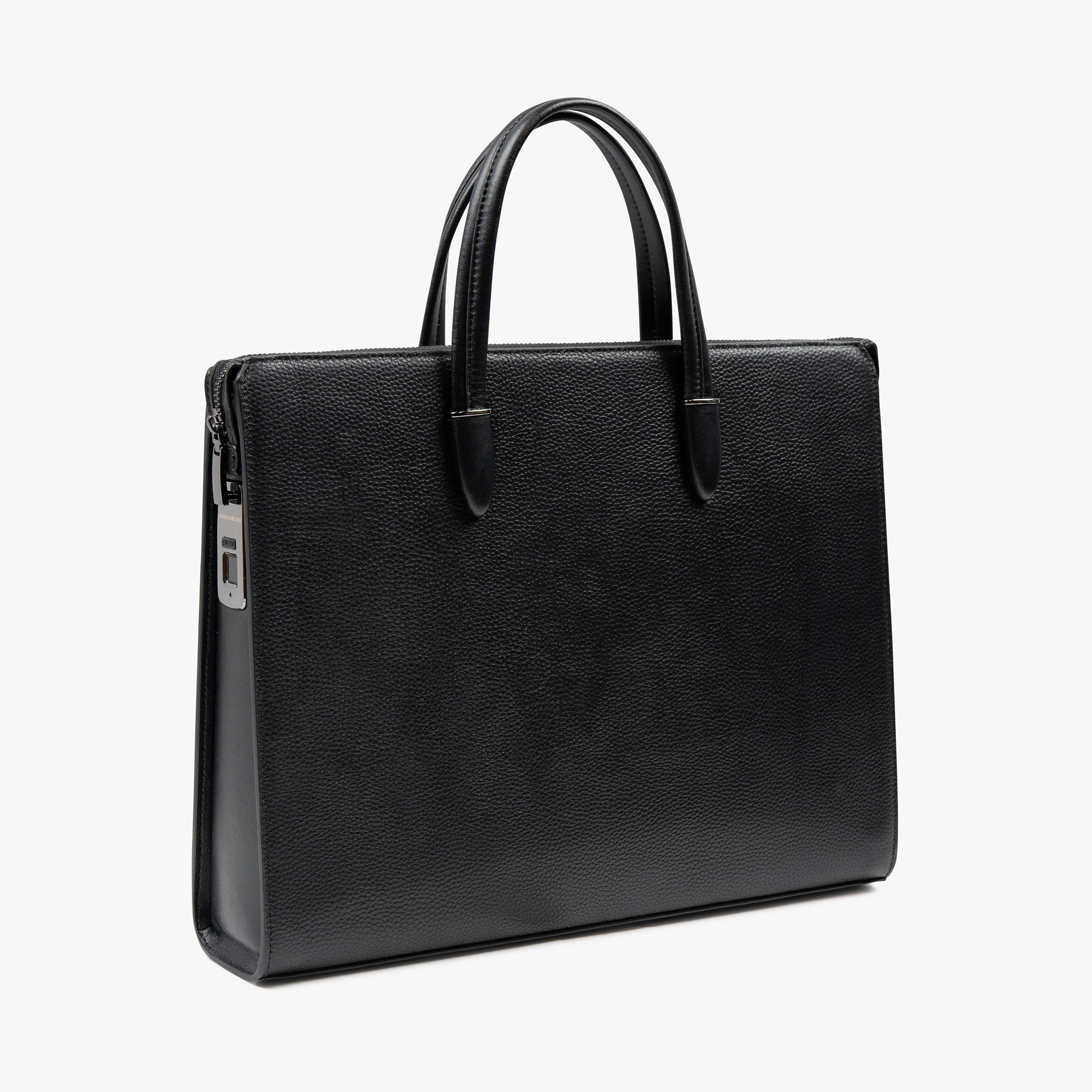 Milano Imperio SecureTouch - A Leather Briefcase with a Fingerprint Lock