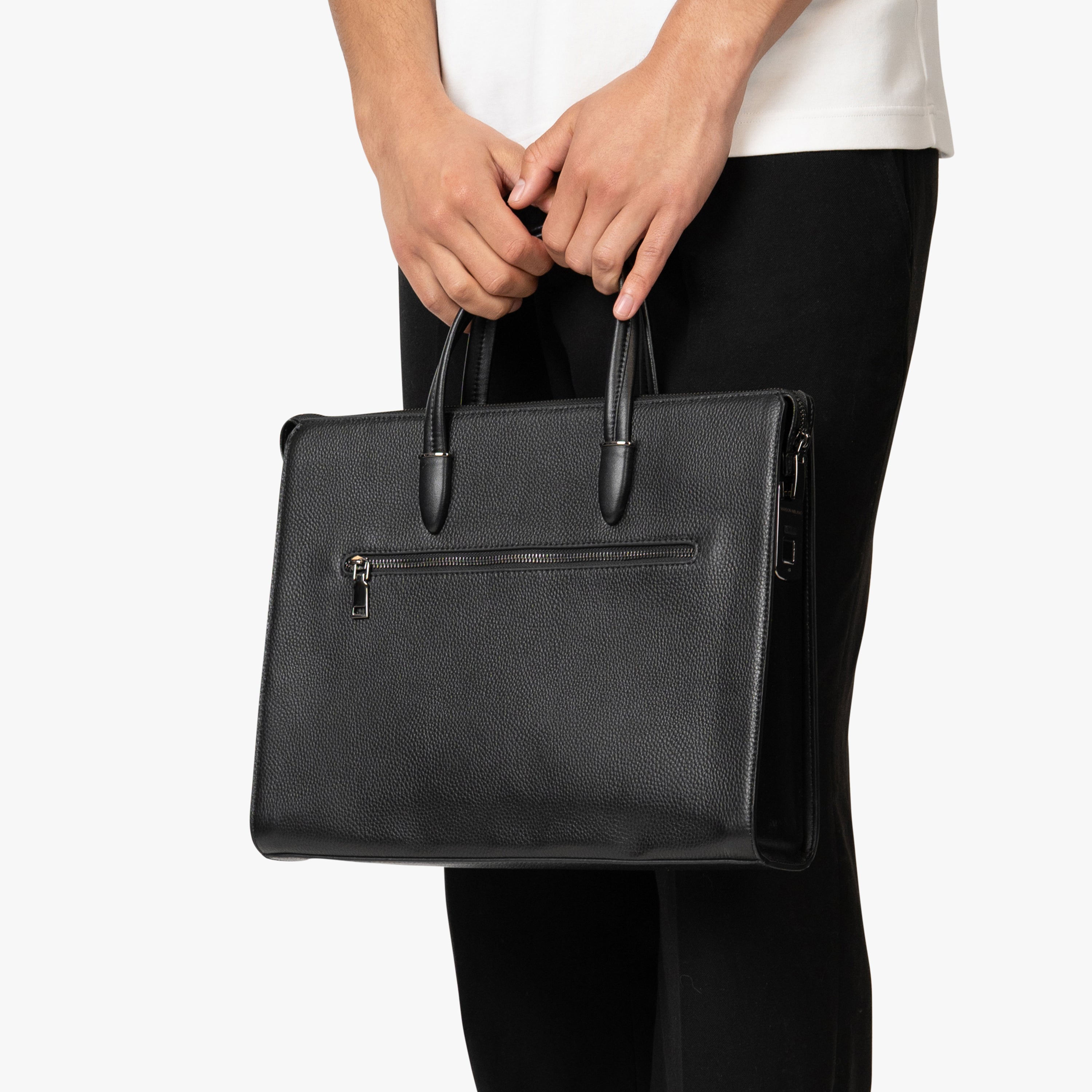 Milano Imperio SecureTouch - A Leather Briefcase with a Fingerprint Lock