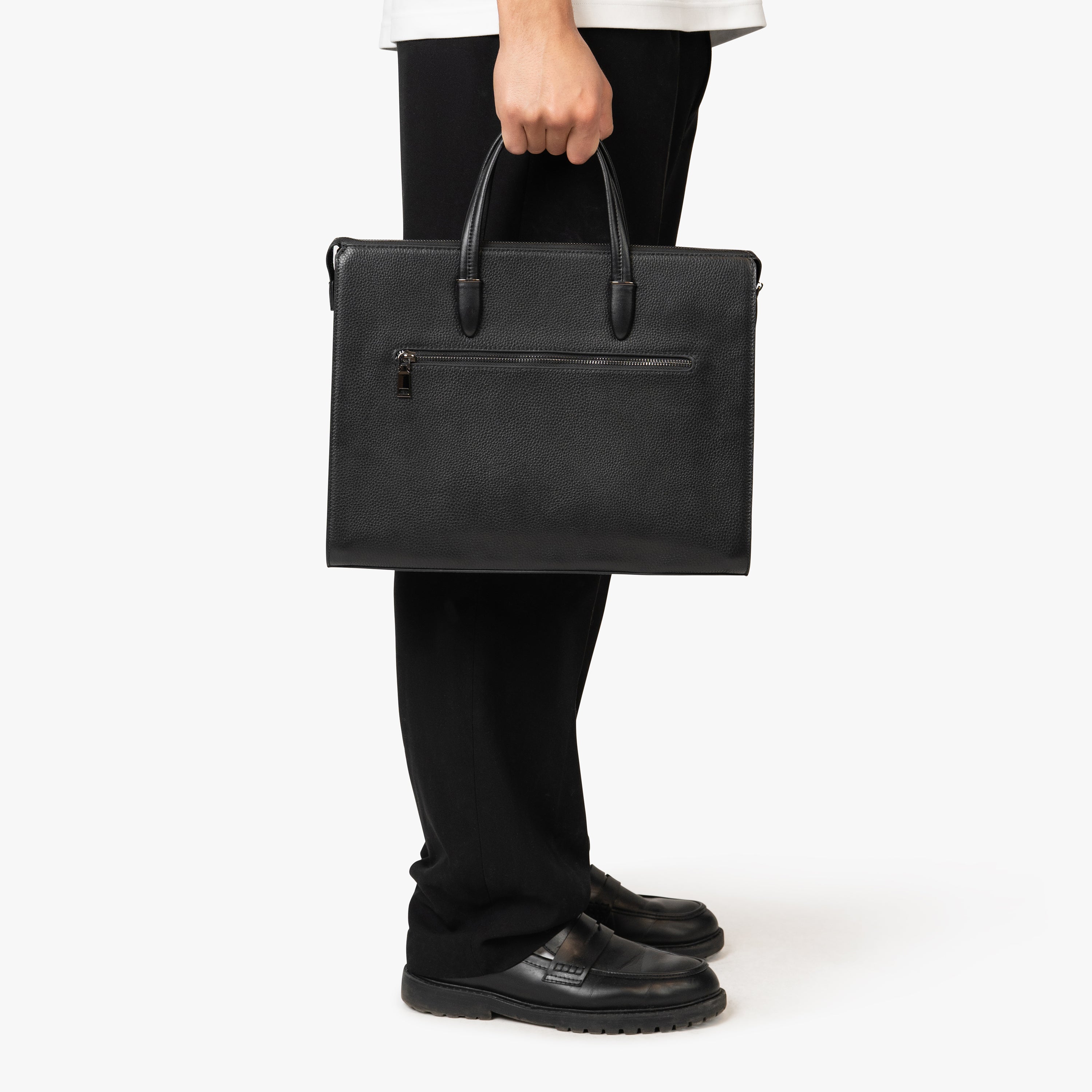 Milano Imperio SecureTouch - A Leather Briefcase with a Fingerprint Lock